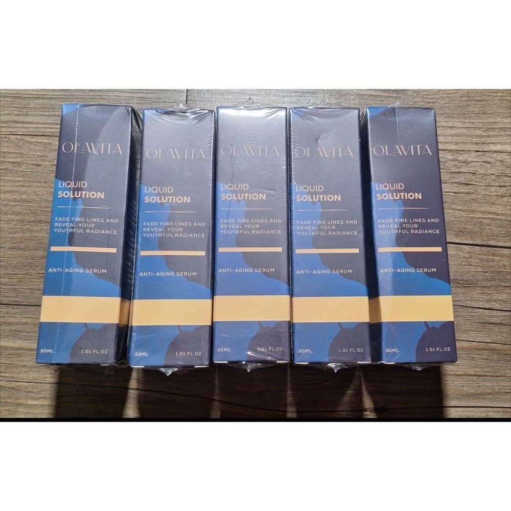 5 boxes OLAVITA Liquid Solution Anti Aging Serum 30 ml 1.01 oz New in box